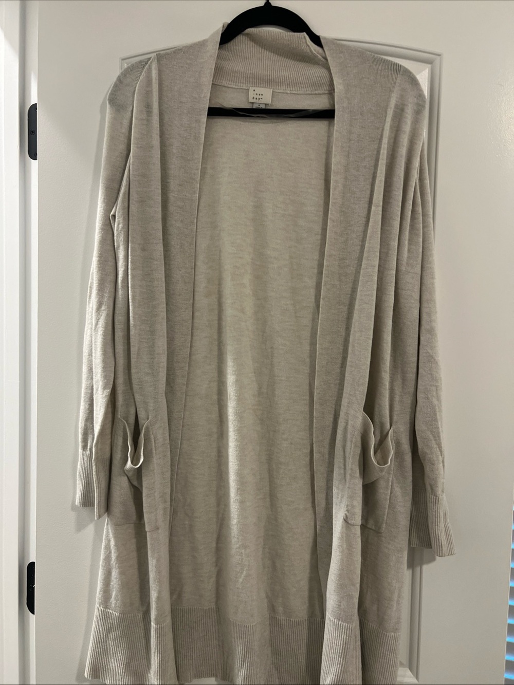 a new day Light Beige Open-Front Long Cardigan